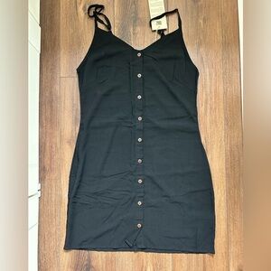 Little Black Dress with Buttons